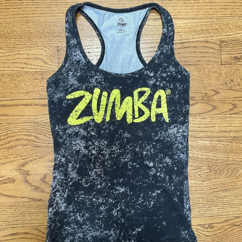 Zumba fitted tank top.